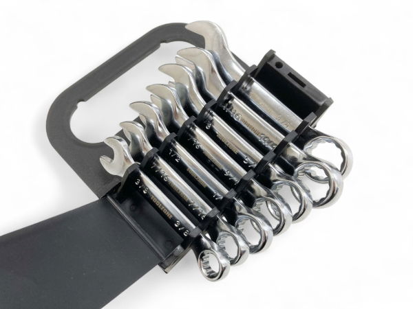 T/Z 7PC AF STUBBY COMBI SPANNERS IN RACK