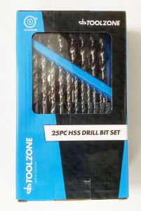 T/Z 25PC HI-QUALITY HSS DRILL SET WHITE