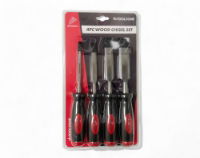 T/ZONE 4PC QUALITY CHISELS RED/BLACK HDL