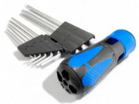 T/Z 9PC MM BALL HEX KEYS CR ALLOY + HAND