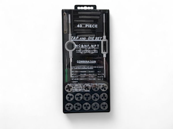 TZ 40PC MM CARBON STEEL TAP AND DIE SET