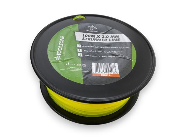 TOOLZONE 100 M X 3 MM STRIMMER LINE