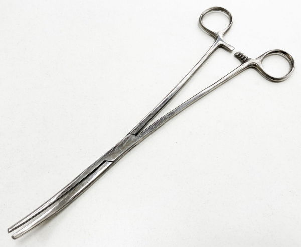 TOOLZONE BENT FORCEPS 10 INCH