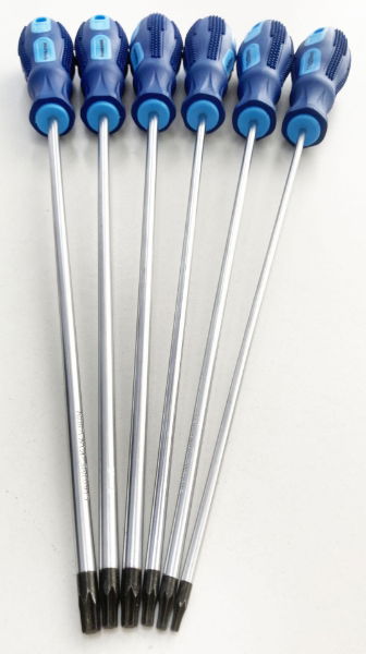 TOOLZONE 6PC 250MM STAR SCREWDRIVERS