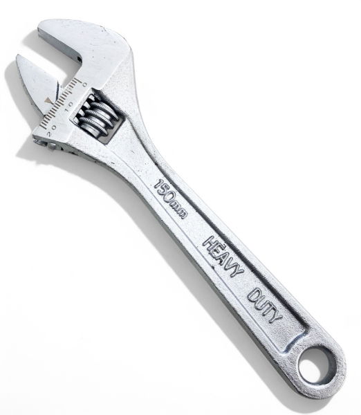 T/Z 6 SATIN FINISH ADJUSTABLE SPANNER"