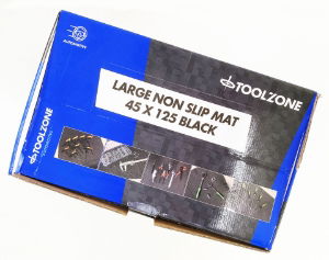 T/ZONE LG NON SLIP MAT 45 X 125CM BLACK