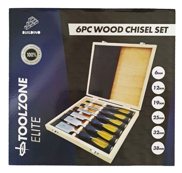 KDPWW043 - 6PC WOOD CHISELS