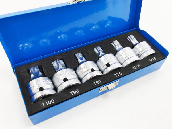 TZ 6PC 3/4'' SPLINE & STAR BIT SET