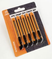 5PC SNAP OFF BLADE KNIFE SET