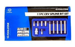 KDPSD098 - 11PC SPLINE BITS