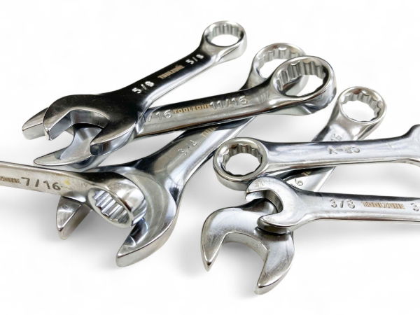 T/Z 7PC AF STUBBY COMBI SPANNERS IN RACK