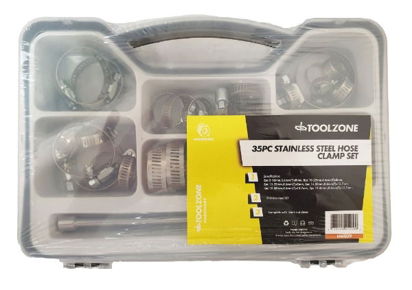 KDPHW039-35PCSTAINLESSHOSECLAMPSET
