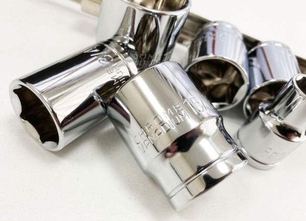 T/ZONE 10PC 1/2 AF CRV SHALLOW SOCKETS"