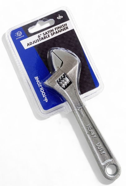 T/Z 6 SATIN FINISH ADJUSTABLE SPANNER"