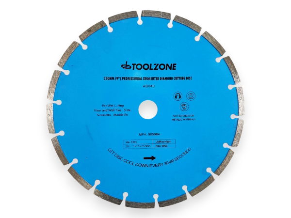TOOLZONE 9 SEGMENTED DIAMOND DISC"