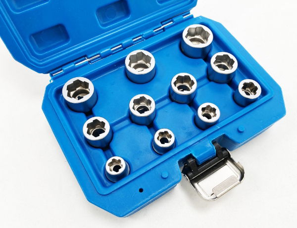 T/ZONE 11PC 3/8 TWIST SOCKET SET"