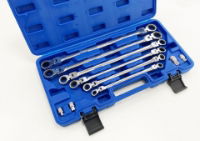 TZ 10PC FLEXI RATCHET SPANNER SET IN CAS