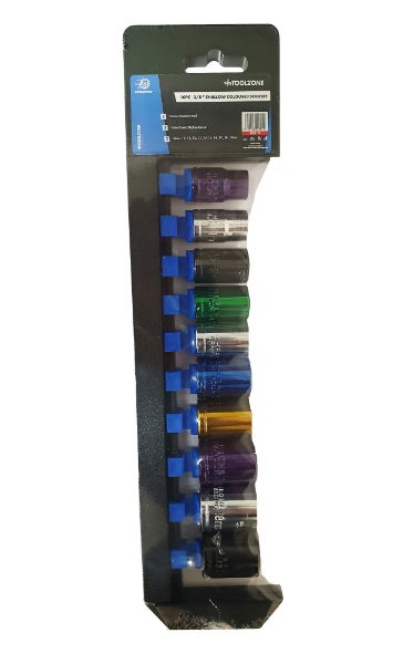 KDPSS312-10PC 0.375 SHALLOW COLOURED SOCKETS