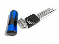 T/Z 9PC MM BALL HEX KEYS CR ALLOY + HAND