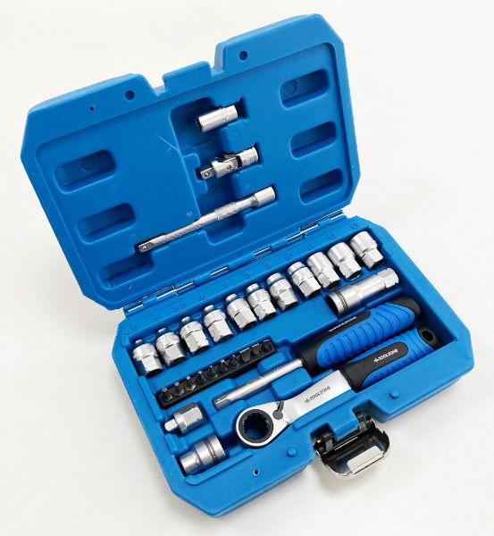 TZ 29PC 1/4" DR GO THROUGH SOCKET SET