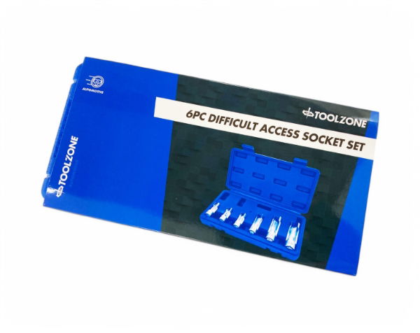 TOOLZONE 6PC DIFFICULT ACCESS SOCKET SET