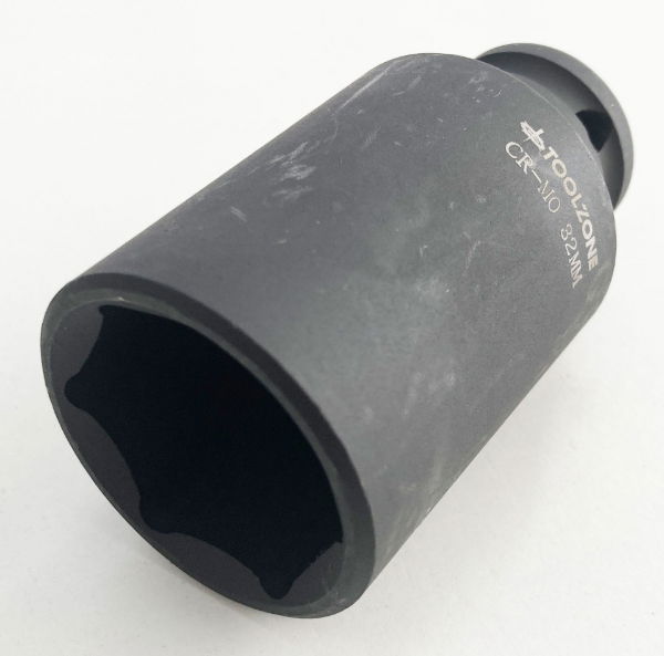 T/ZONE 32MM 1/2 DEEP IMPACT SOCKET CRMO"