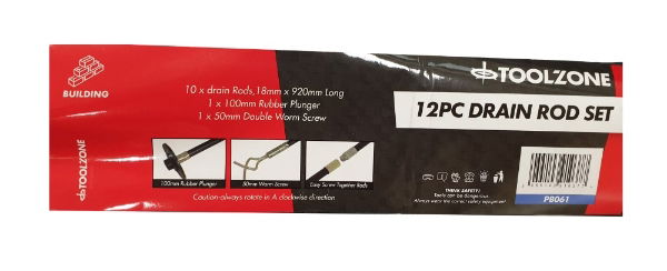 KDPPB061-12PC DRAIN ROD SET LABEL