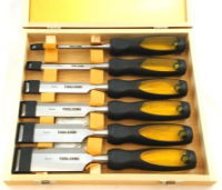 KDPWW043 TOOLZONE 6PC CRV WOOD CHISEL SET IN CASE