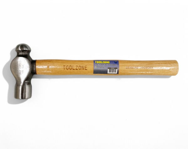 TOOLZONE 16OZ HICKORY BALL PEIN HAMMER