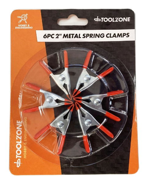 KDPCL007 - 6PC 2IN METAL CLAMPS