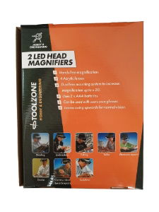 KDPHB195 TOOLZONE HEAD MAGNIFIER 2 LEDS-PACK BACK