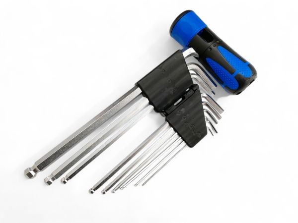 T/Z 9PC MM BALL HEX KEYS CR ALLOY + HAND