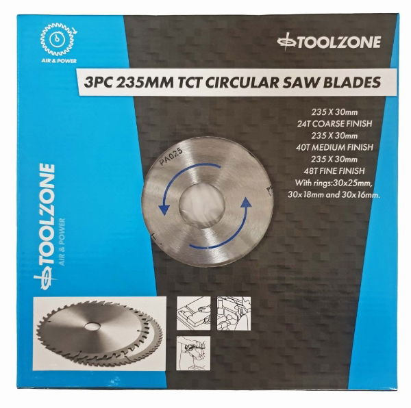 KDPPA025 - 3PC 235MM SAW DISCS