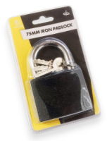 TOOLZONE 75MM IRON PADLOCK