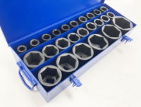 TZ 25PC 1" DEEP IMP.SOCKETS 17-75MM BLUE