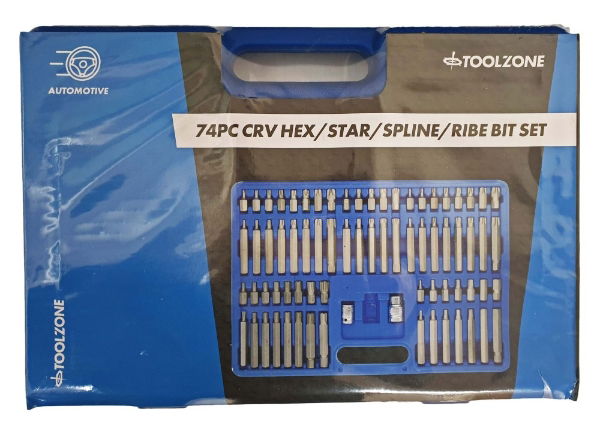 KDPSD099 - 74PC HEX STAR SPLINE RIBE SET