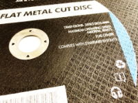 TOOLZONE 14 METAL CUTTING DISC FLAT"