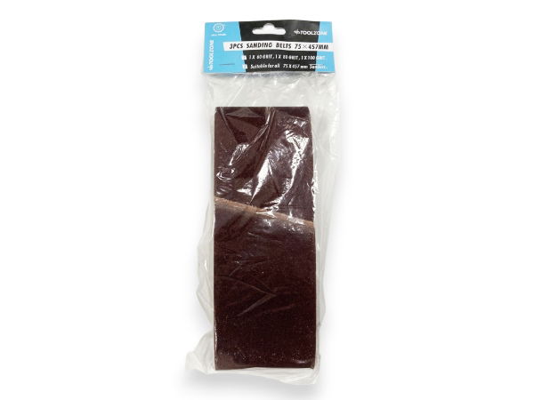 T/Z 3PC 75 X 457MM ASSORT.SANDING BELTS