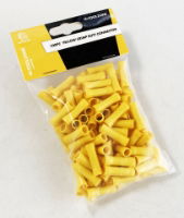 TZ 100PC INS. YELLOW CRIMP BUTT CONNECT.