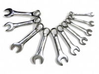 T/Z 10PC MM STUBBY SPANNERS F/P IN RACK