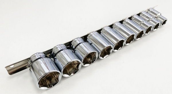 T/ZONE 10PC 1/2 AF CRV SHALLOW SOCKETS"