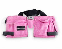 TOOLZONE PINK DOUBLE TOOL POUCH