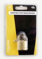 TOOLZONE 25MM HD BRASS PADLOCK