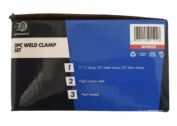 KDPWH025 3PC WELD CLAMP- PACK