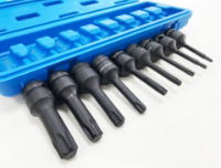 T/ZONE 9PC 1/2" IMPACT STAR BITS T20-T70