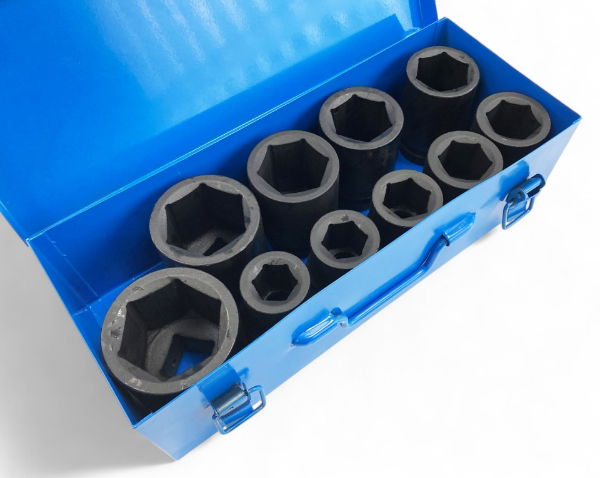 TOOLZONE 10PC 1 DEEP IMPACT SOCKETS"