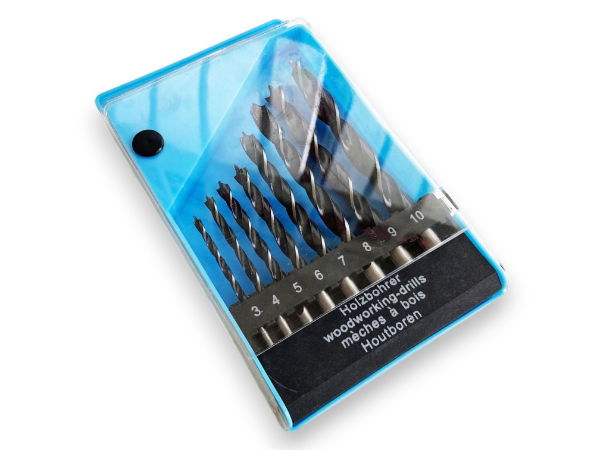 T/ZONE 8PC WOOD DRILL SET