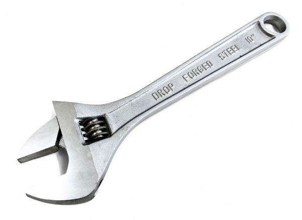 T/Z 10 SATIN FINISH ADJUSTABLE SPANNER"