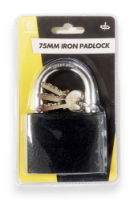 TOOLZONE 75MM IRON PADLOCK