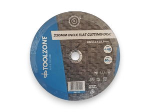 TOOLZONE 230MM INOX FLAT CUTTING DISC